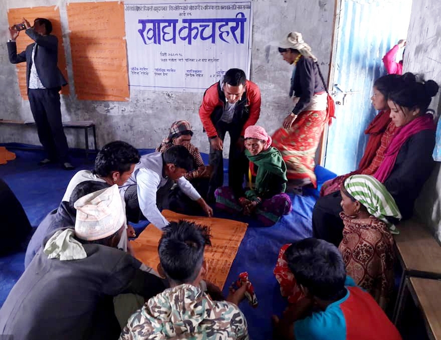 कालिकोटको खडेरीग्रस्त क्षेत्रमा खाद्य कचहरी
