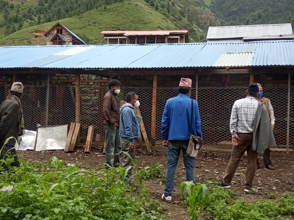दुधमा आत्मा निर्भर जुम्ला बनाउन अनुदानका कार्यक्रम लागु ।
