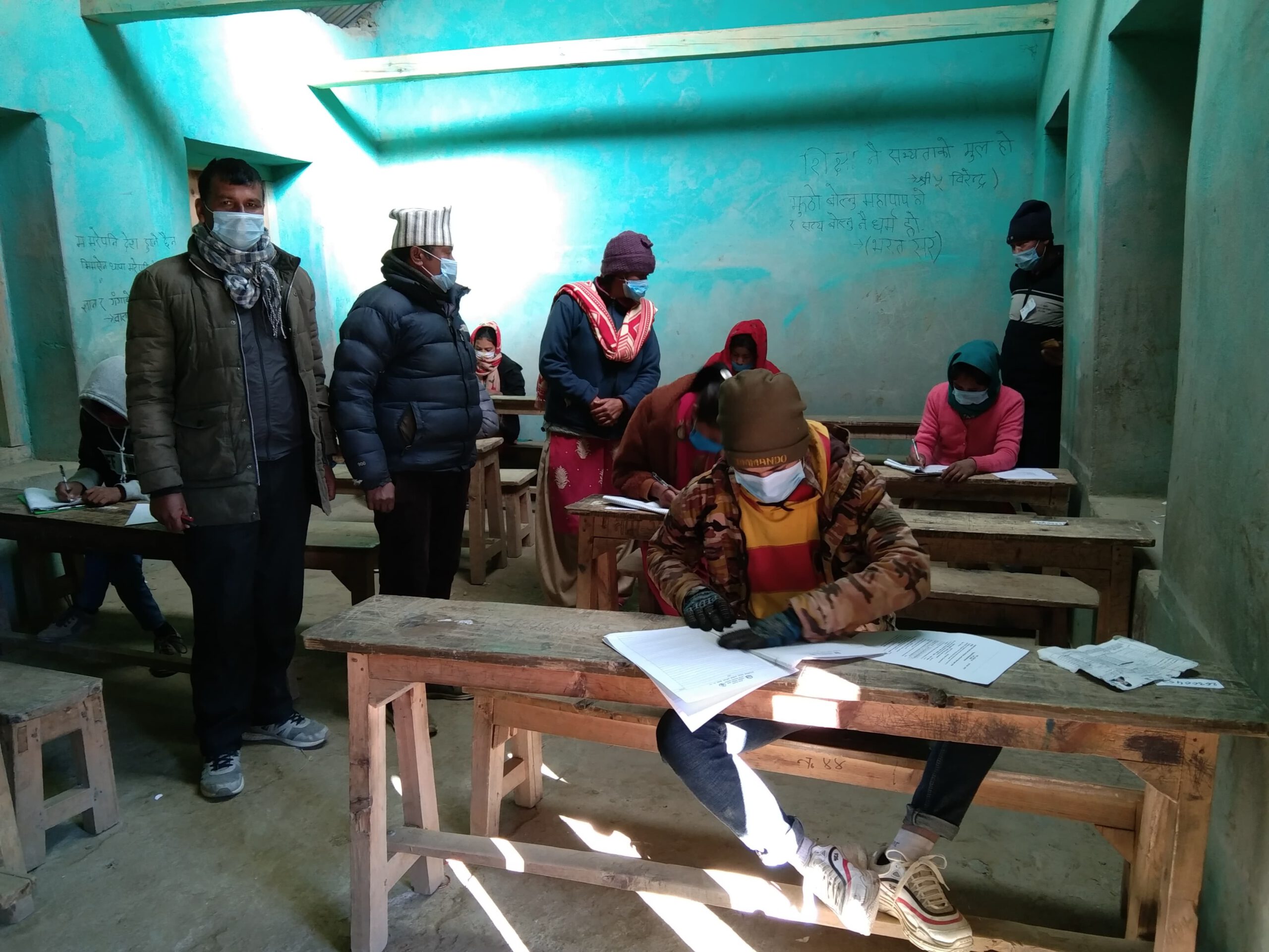 कोरोना विरुद्ध उच्च सतर्कता अपनाउदै , जुम्लाका विद्यालय