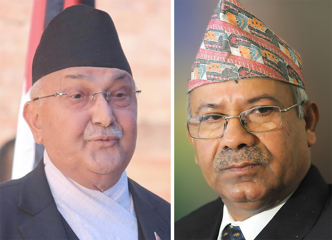 ओलीलाई माधवकुमार नेपालको प्रतिप्रश्न– तपाईं नै प्रचण्डको मतियार