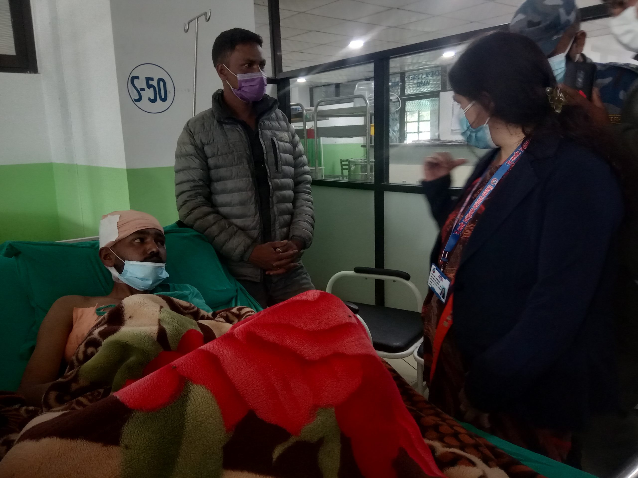 घाइतेलाई हौसला दिन सुरक्षा निकायको टोली प्रतिष्ठानमा