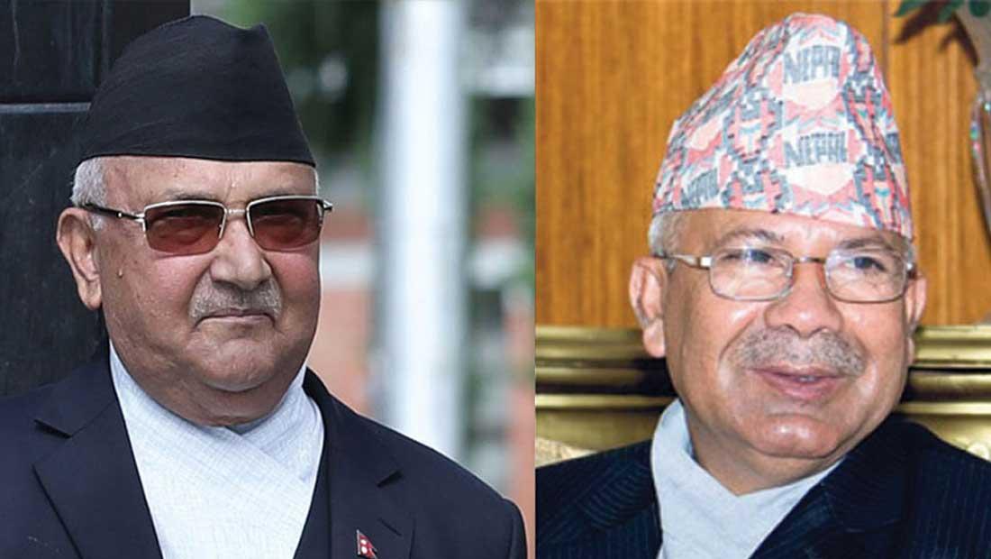 एमाले फुटाउन पाइदैन भन्ने ओलीले गरे माधव नेपालसहित १४ सांसदमाथि कारबाही