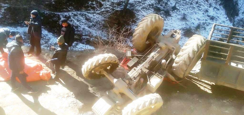 कनकासुन्दरीमा टयाक्टर दुर्घटना हुदा चालकको मृत्युु