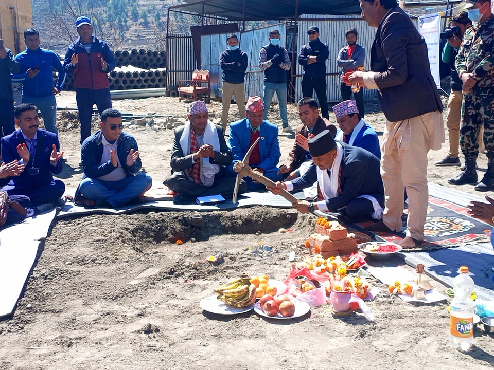 हिमाली जिल्लाको गौरवको आयोजना धौलीगाड खानेपानीको शिलान्यास
