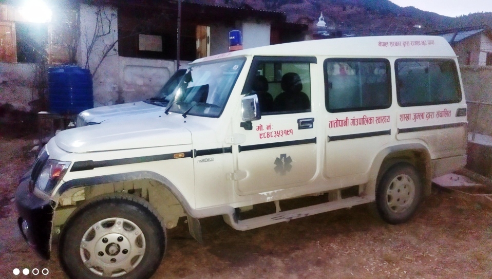 तातोपानी गाउँपालिकाद्धारा एम्बुलेन्स सेवा सञ्चालन,स्थानीय हर्षित