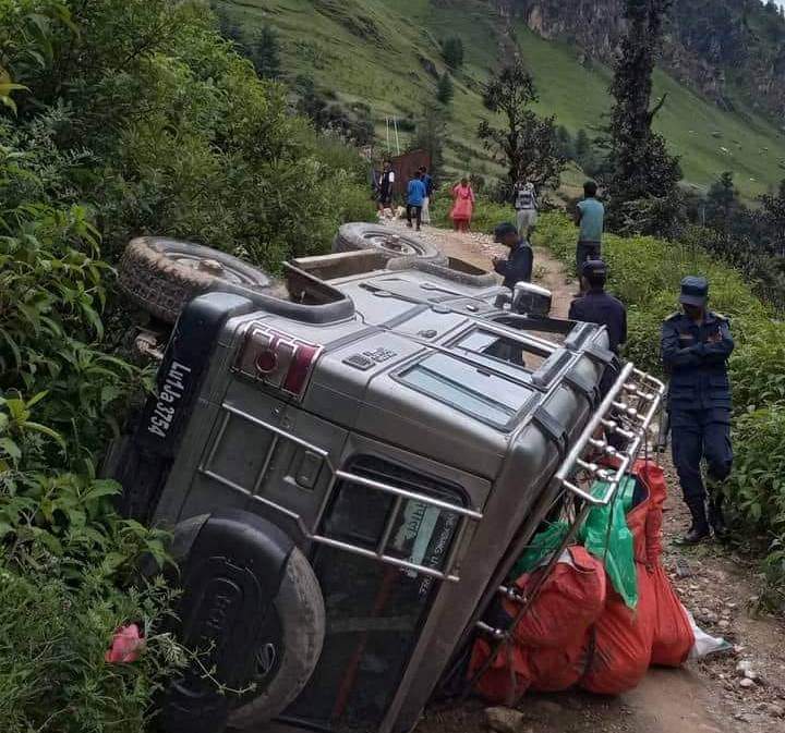 जुम्लामा जिप दुर्घटना हुदा दुई जनाको मृत्यु