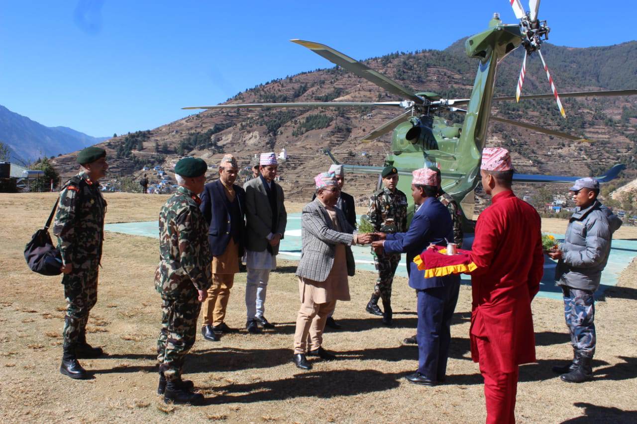 निर्वाचनको सुरक्षा अबस्था बुझ्न मुख्य सचिवसहितको टोली जुम्लामा