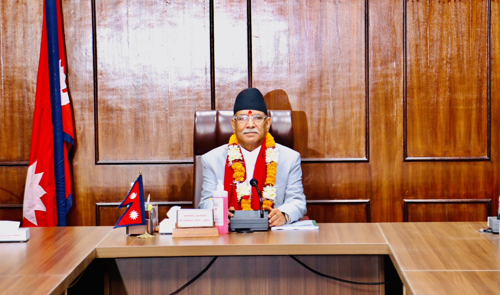 प्रधानमन्त्री प्रचण्ड वैशाख तेस्रो साता भारत भ्रमणमा जाने