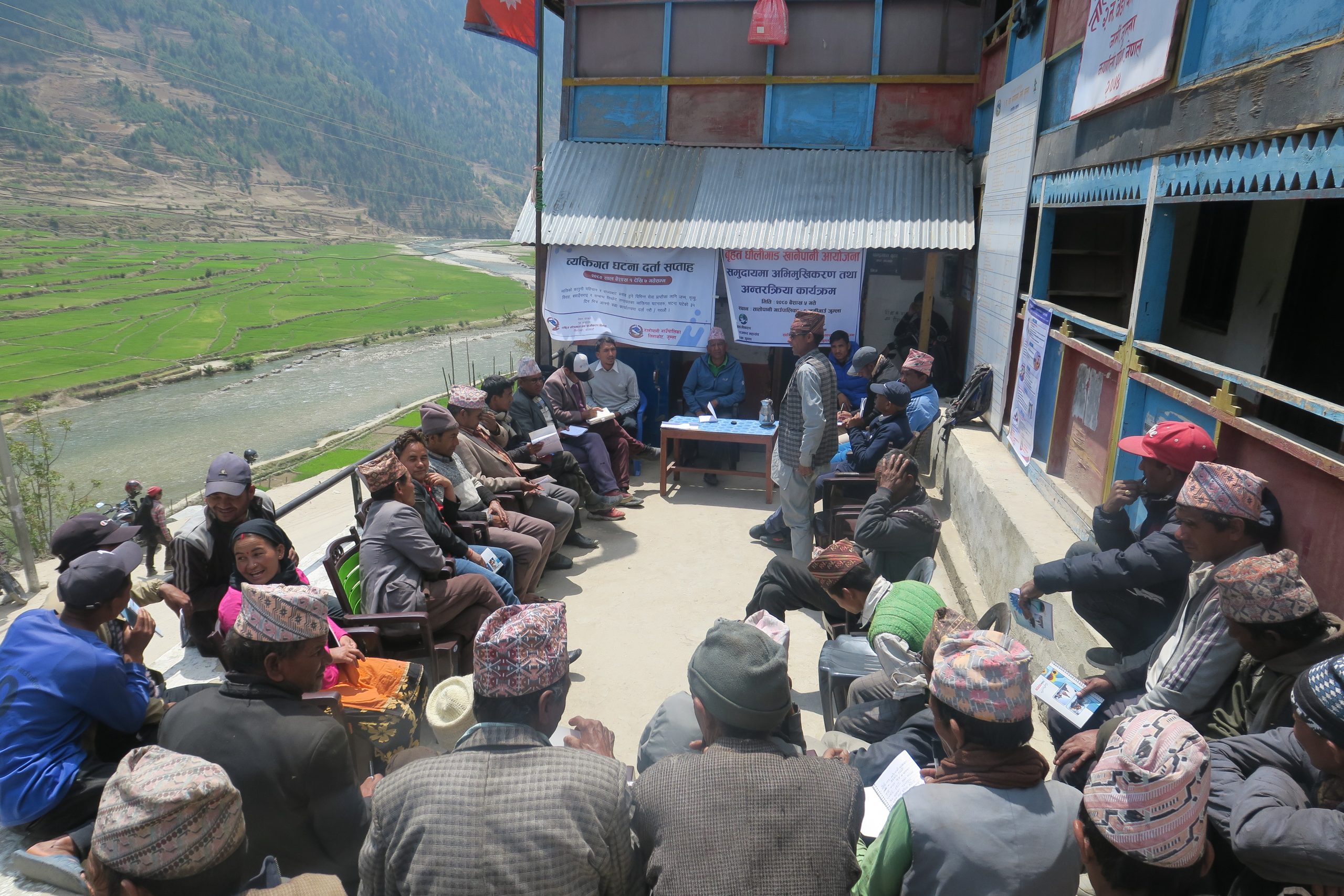धौलिगाड खानेपानी आयोजना प्रति तातोपानीका  नागरिक उत्साहित