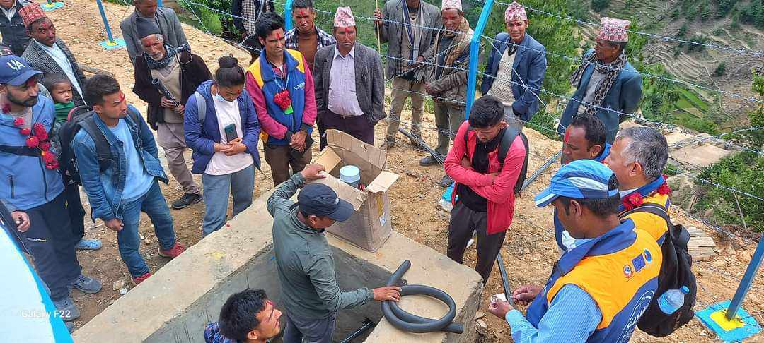 बाजागाडका १सय ३६ घरधुरीमा खानेपानी धारा निमार्ण