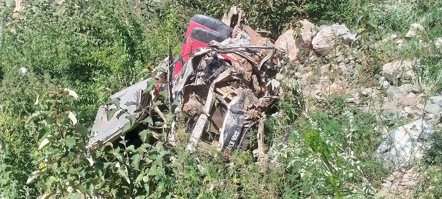 जुम्लाको कनका सुन्दरीमा जीप दुर्घटनमा दुईको मृत्यू