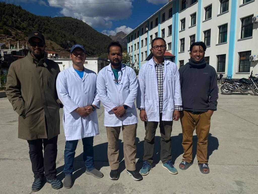 जुम्ला प्रतिष्ठानको टोलि भुकम्प प्रभावित क्षेत्रमा