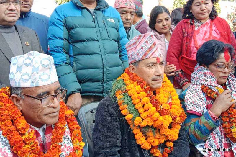 कर्णालीबाट गठबन्धनका उम्मेदवारको एकसाथ उम्मेदवारी दर्ता