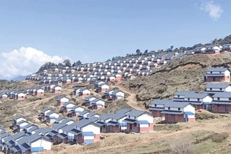 एकीकृत बस्तीका घरमा बस्दैनन् पीडित