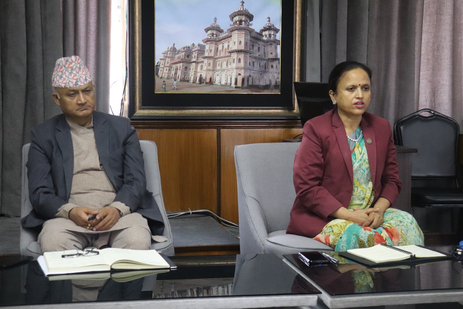 विपद् जोखिम न्यूनीकरण गर्न समयमै सही सूचना दिने व्यवस्था मिलाउन मन्त्री शर्माको आग्रह